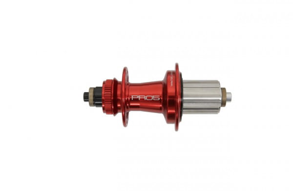 Pro 5 Hinterradnabe 32 Loch - Centerlock - rot - Shimano Stahl Freilauf