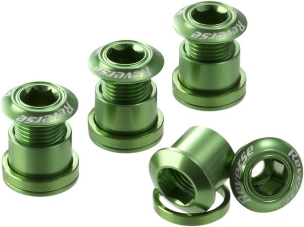 Set di bulloni per ingranaggi catena - 7mm - verde