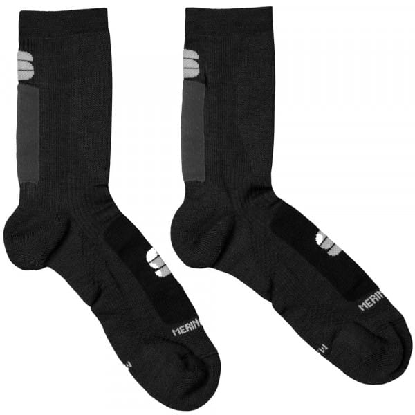 Merino Wool 18 Socks - Black