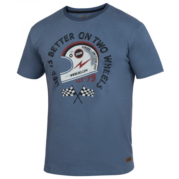T-shirt On Two Wheels - blue