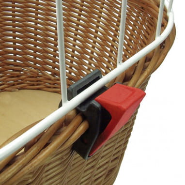 KLICKfix dog shopper Doggy Basket, with basket clip - brown