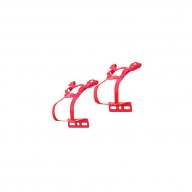 Double Toe Clips pedal hooks - pink