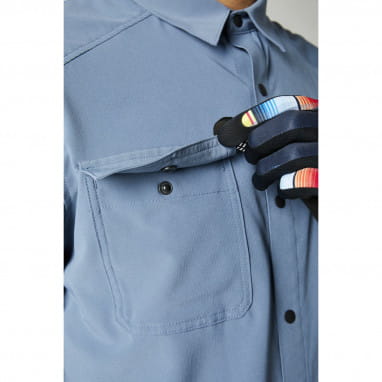 Flexair - Camicia a maniche corte in tessuto - Blu chiaro