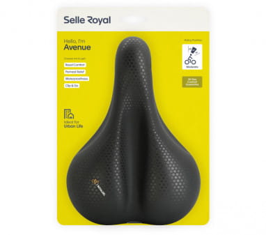 Selle de vélo Avenue Urban Moderate - noir