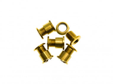 Single chainring bolts steel - 5mm - gold
