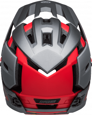 Super Air R bolvormige fietshelm - mat grijs/rood