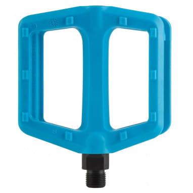 Nylon plastic platform pedal - blue