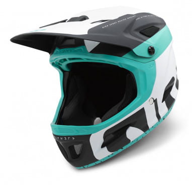 Cipher Helm - Weiß/Türkis