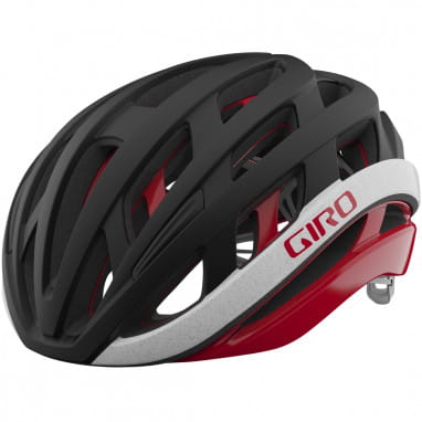 Helios Spherical bike helmet - matte black/red
