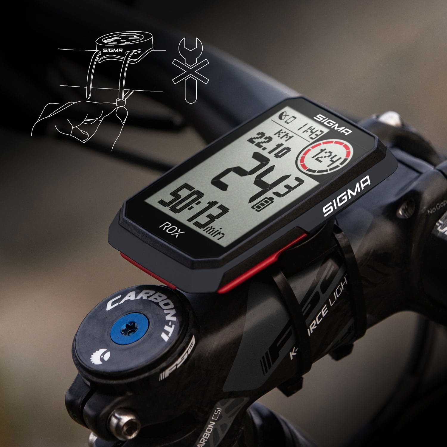 Interpunctie Behoren Interpersoonlijk Sigma Sport ROX 4.0 GPS Computer Sensor Set | Bike Computers | BMO Bike  Mailorder