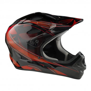 Savara DH Helm - Schwarz/Rot