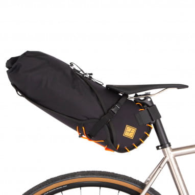 Saddle bag with drybag - 14 L - orange