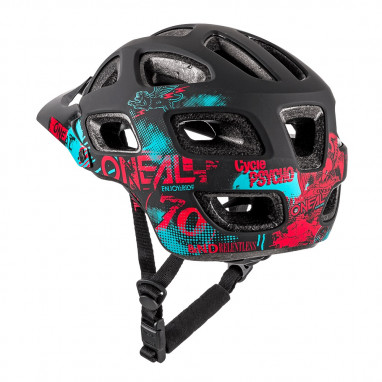 Thunderball Attack Helm - black/red/teal