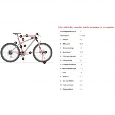 Precaliber 24 8-Gang Federgabel - Voodoo Crystal White