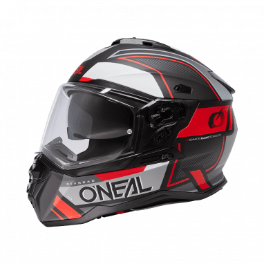 D-SRS helmet SQUARE black/gray/red
