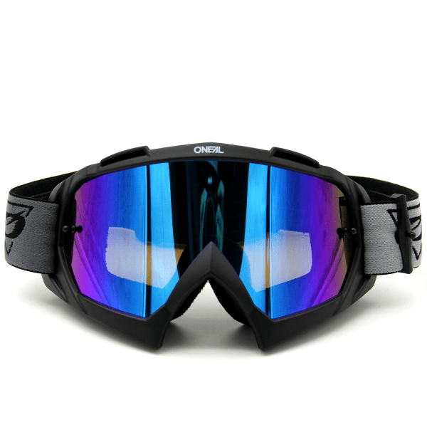 B-10 Speedmetal - Radium Blauw - Goggle - Zwart/Grijs