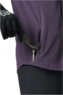 Donna Flexair Woven - Camicia da donna a maniche corte - viola scuro - viola
