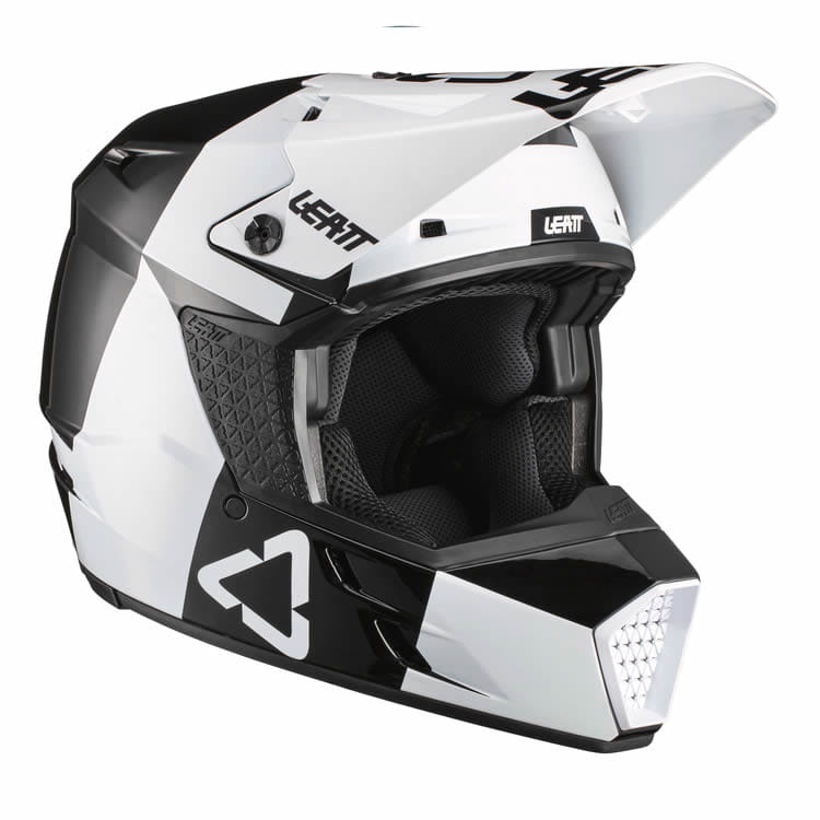 Motocross helmet 3.5 Junior V21.3 - white-black