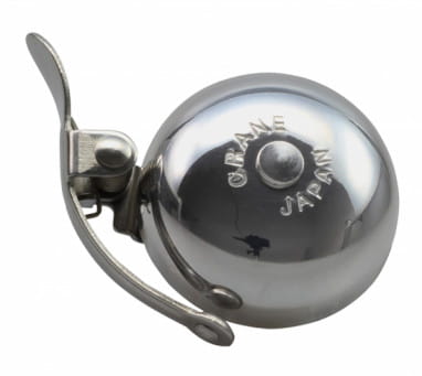 Sakura bell - handlebar clamp - polished silver