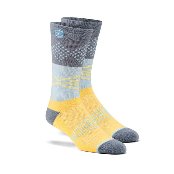 Antagonist Socks - Grey/Yellow