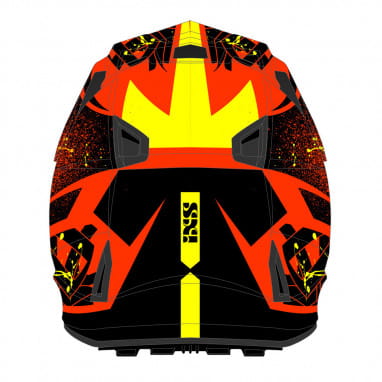 361 2.0 motorcycle helmet red black yellow