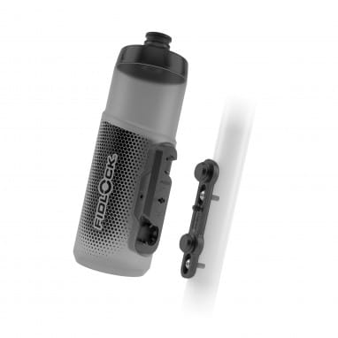 TWIST Bottle 600 + Bike Base Set - transparent black