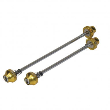 Hex quick release skewers VR and HR (pair) - standard size - gold