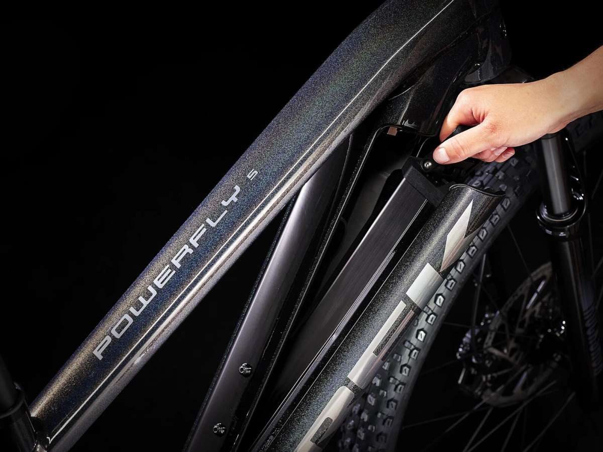 Trek Powerfly 5 Gen 4 Dark Prismatic Trek Black E MTBs Hardtail BMO Bike Mailorder