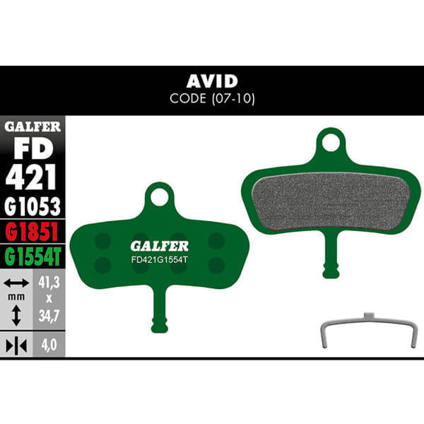 Pro brake pads for AVID - Code 2007
