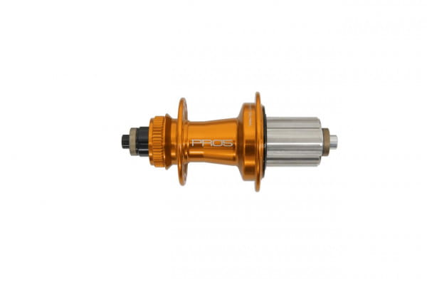 Pro 5 Hinterradnabe 32 Loch - Centerlock - orange - Shimano Stahl Freilauf