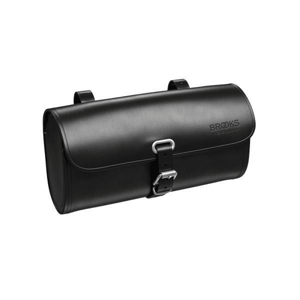 Sac de selle en cuir Challenge Large - noir