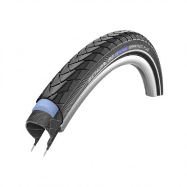 Marathon Plus clincher tire - 26x1.35 inch - SmartGuard - reflective stripes - black