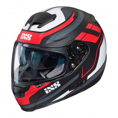 215 2.0 motorcycle helmet matte black red white