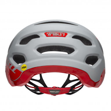 4FORTY Mips Bike Helmet - Grey/Red