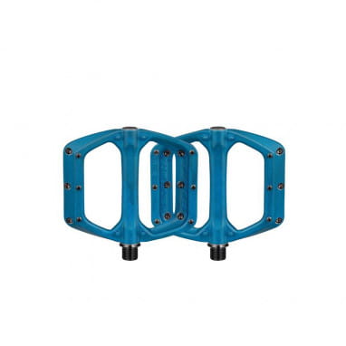 Spoon DC Flat Pedals - Blue