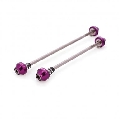 Hex quick release skewers VR and HR (pair)- Standard size - Purple