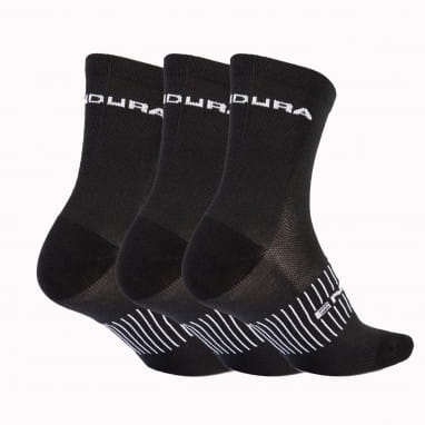 Coolmax® Race Socks (Triple Pack) - Black
