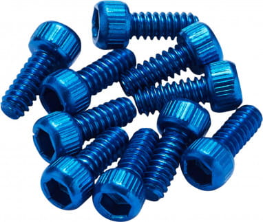 Ersatz Pins für Black ONE / Escape Pro Pedal 10 Stück - blau