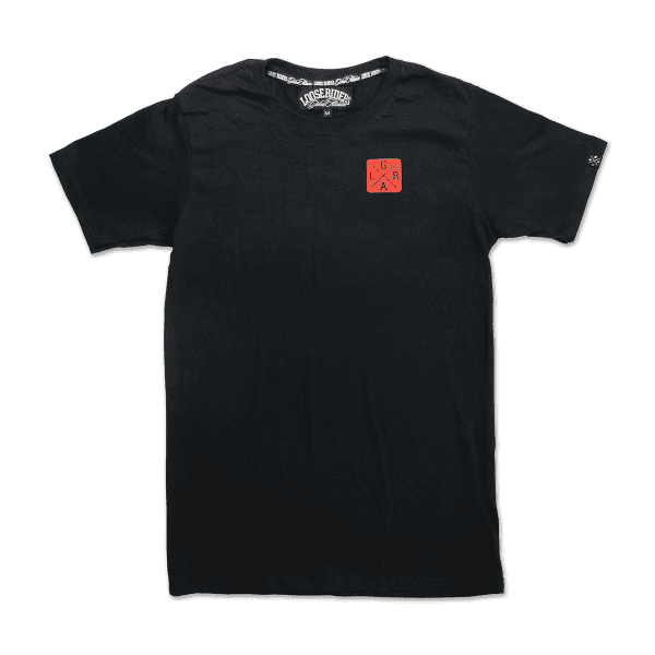 T-shirt Rijzende Zon - Zwart/Wit/Rood
