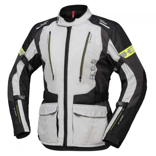 Tour jacket Lorin-ST - gray-black-yellow neon