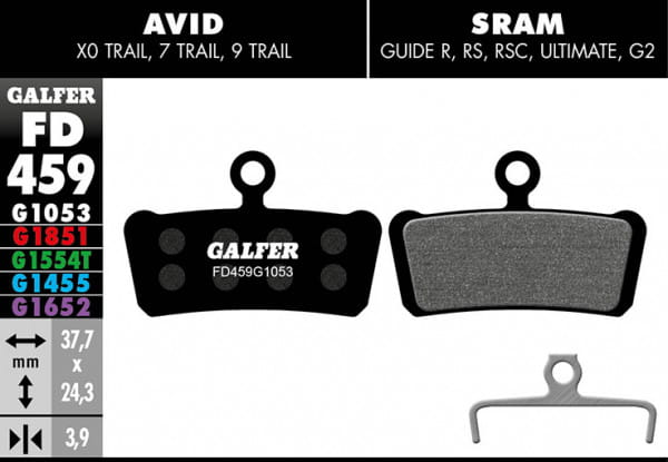 Avid Galfer Disque Patins Avid Trail Sram Guide Standard 