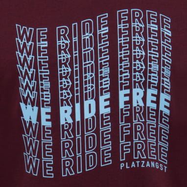 T-Shirt We Ride Free - Rouge
