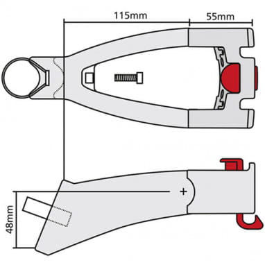 KLICKfix Halter für Sattelstüzte Extender - 25-32 mm