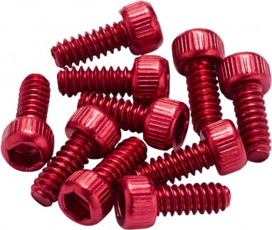 Replacement pins for Black ONE / Escape Pro pedal 10 pieces - red