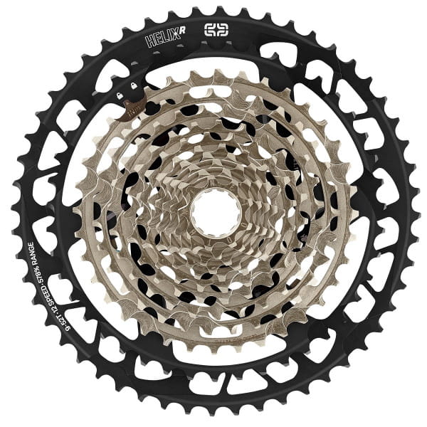 Helix Race-cassette, 9-52 tanden, 12-speed - zwart