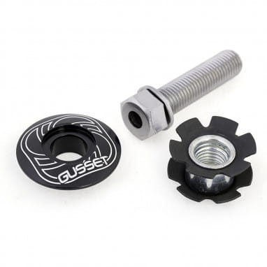 Hollow Star Nut 1 1/8" - schwarz