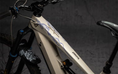 E-Bike Rahmenschutz Kit Lighting - Blue Matt