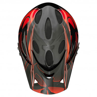 Savara DH Helm - Schwarz/Rot