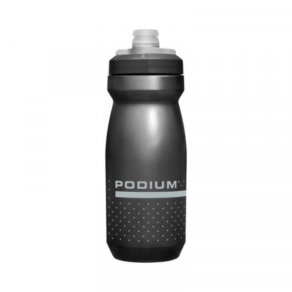 Podium water bottle 620 ml - black / silver