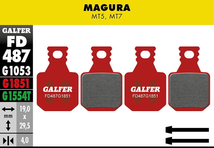 Original Magura 9.P Bremsbeläge für MT5 MT7 Performance MT 5 MT 7